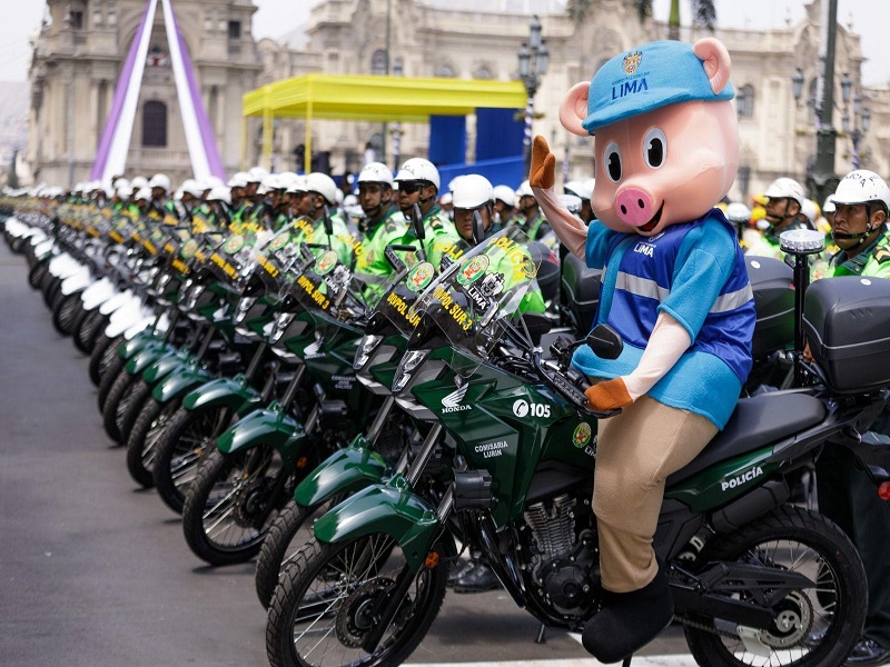 Municipalidad de Lima entrega 300 motos más a la ciudad - Peruinforma